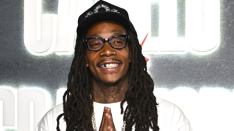 Wiz Khalifa attends the Canelo Alvarez vs Terence Crawford Netflix