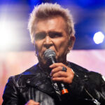 Singer Billy Idol performs onstage during the Above Ground 4 concert benefiting Musicares at The Fonda Theatre