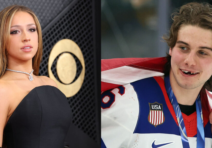 Tate McRae and Jack Hughes