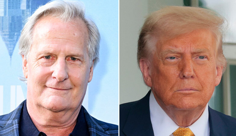 Jeff Daniels and Trump