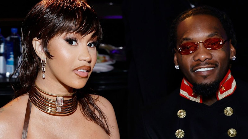 Cardi B and Offset attend the Pre-GRAMMY Gala