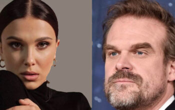Millie Bobby Brown and David Harbour