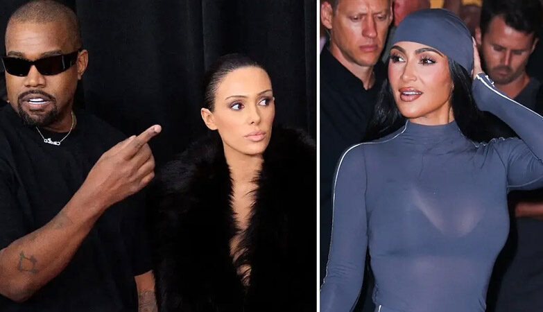 Kanye West Kim Kardashian Bianca Censori