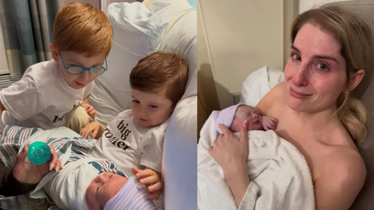 The pop star shared that her sons Riley