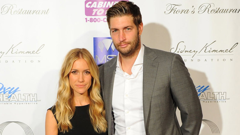 Jay Cutler and Kristin Cavalleri attend the Dancing with the Stars Charity event