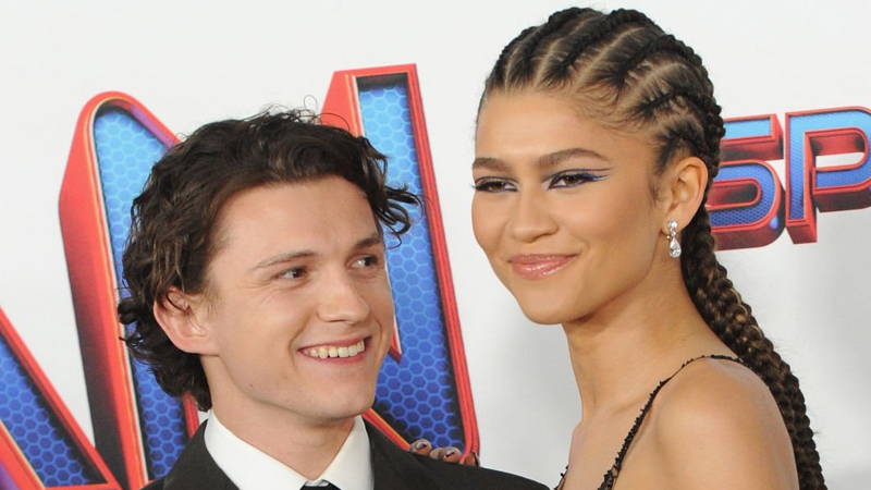 Tom Holland and Zendaya attend Sony Pictures